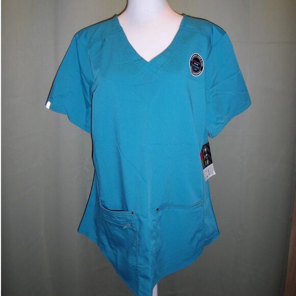 NWT Scrubstar Ultimate V-Neck Short Sleeve Scrub Top XL - Picture 1 of 10